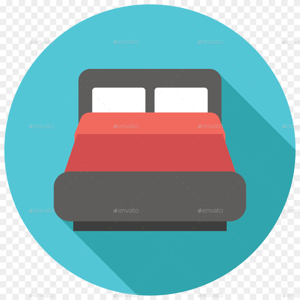 Bed Icon, Furniture, Bulldozer, Machine Png Image