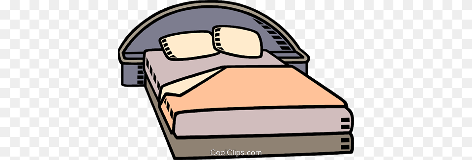 Bed Royalty Free Vector Clip Art Illustration, Furniture, Device, Grass, Lawn Png