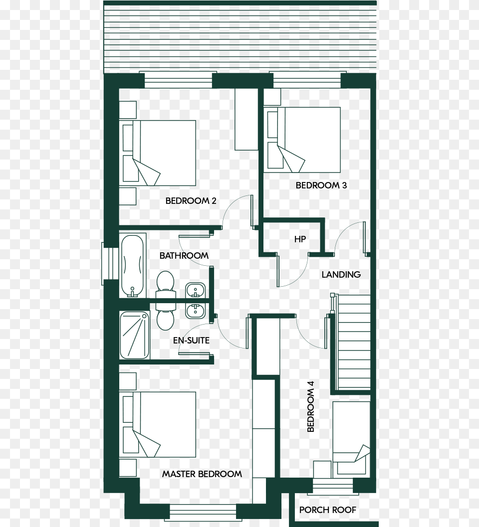 Bed Semi Detached Floor Plan, Diagram, Floor Plan Png Image