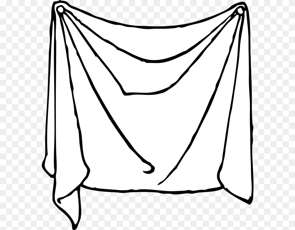 Bed Sheets Linen Line Art, Furniture, Bow, Weapon Free Transparent Png