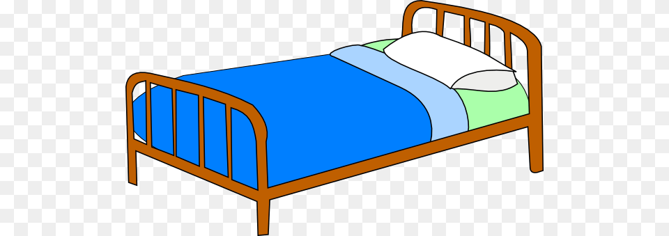 Bed Side View Clipart Bed, Furniture, Crib, Infant Bed Png Image