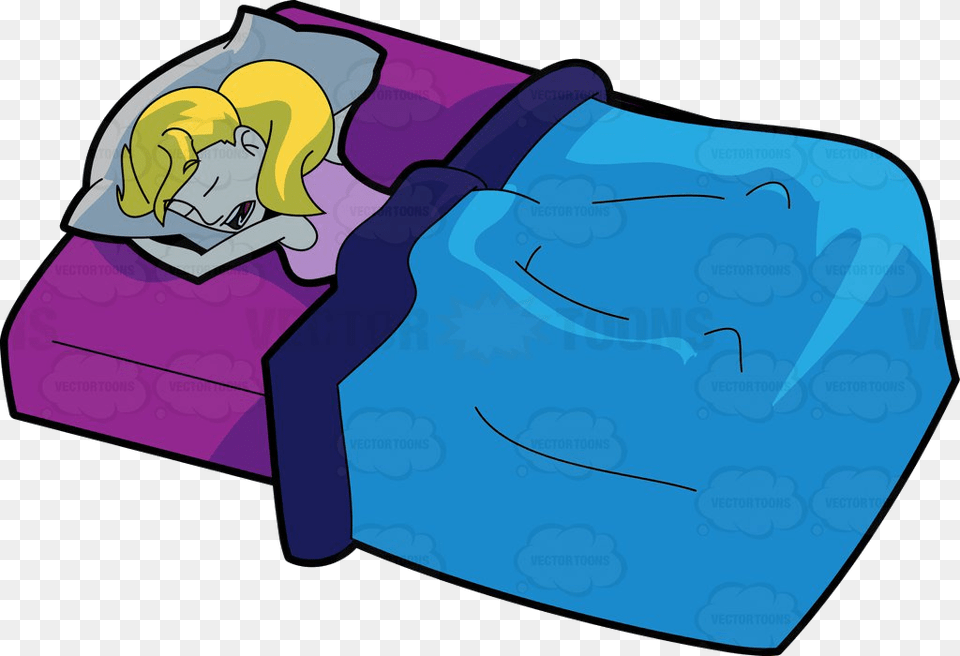 Bed Sleeping In Clipart Best Transparent Clipart Sleeping In Bed Cartoon, Face, Head, Person, Indoors Free Png Download