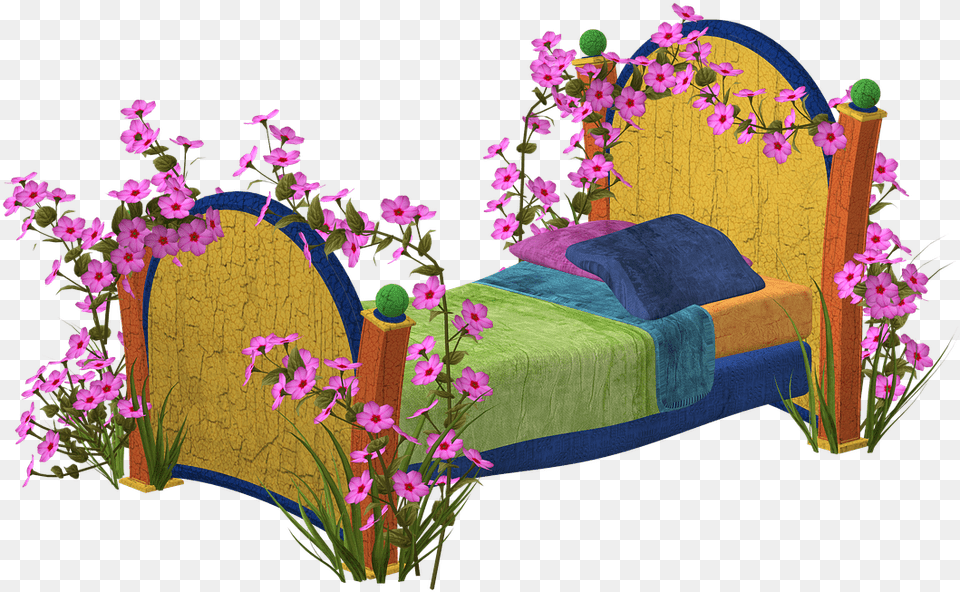 Bed Spring Wood Frhling Garten, Plant, Flower, Flower Arrangement, Flower Bouquet Free Png Download