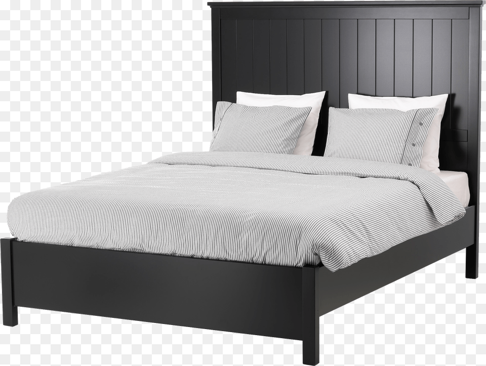 Bed Transparent Background Black Queen Beds Ikea, Furniture, Bedroom, Indoors, Room Free Png