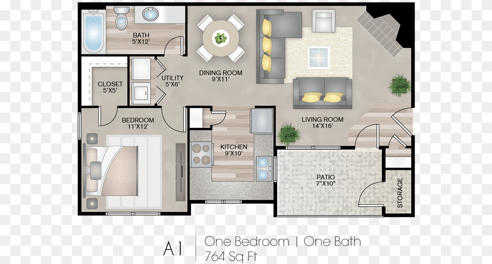 Bedroom 1 Bathroom Apartment For Rent At Grafton Grafton Apartments Floorplans, Diagram, Floor Plan, Chart, Plan Free Png
