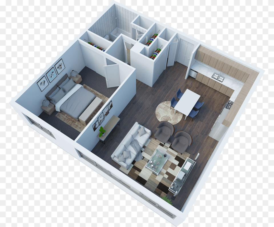 Bedroom 1 Bathroom Apartment For Rent At The View Floor Plan, Diagram, Floor Plan, Indoors, Architecture Free Png