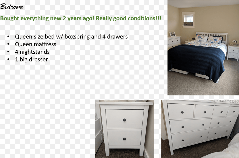 Bedroom, Furniture, Cabinet, Dresser, Bed Png