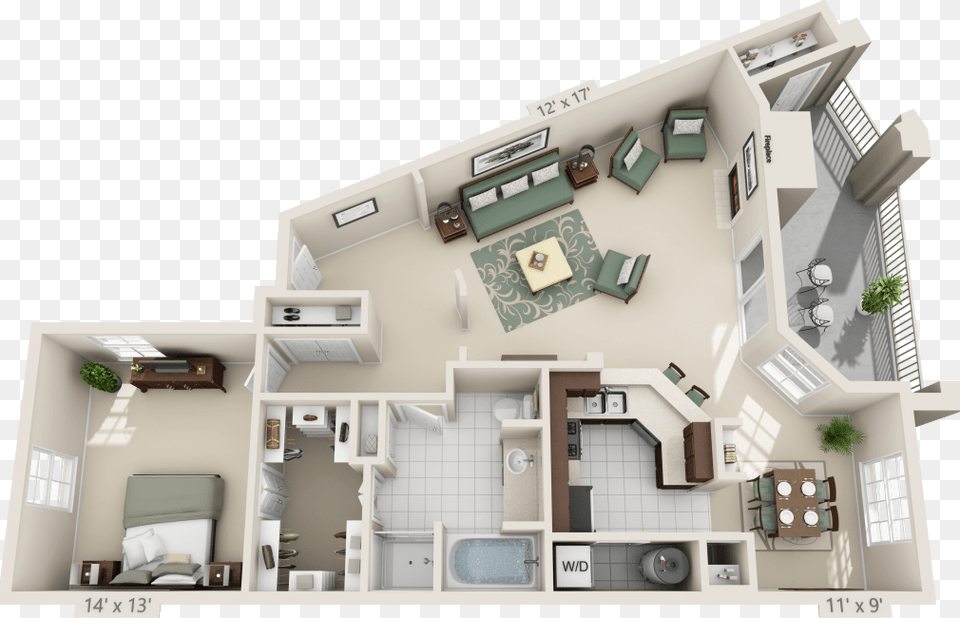 Bedroom Apartment In San Antonio Apartment With 2 Bedrooms, Diagram, Floor Plan, Architecture, Building Free Transparent Png