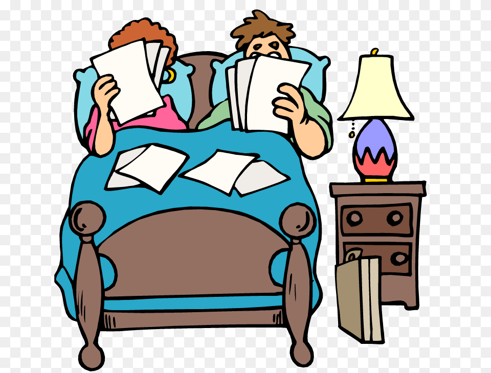 Bedroom Clipart, Reading, Person, Lamp, Baby Free Png Download
