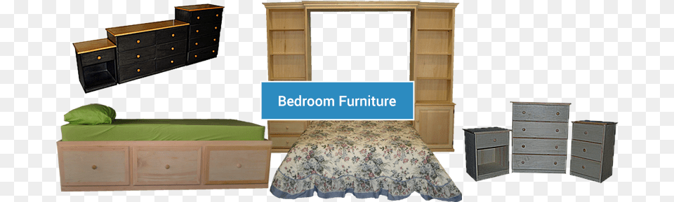 Bedroom Furniture, Cabinet, Drawer, Dresser, Bed Png