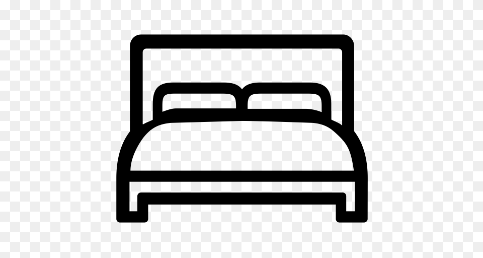 Bedroom Furniture Interior Icon With And Vector Format, Gray Free Png Download