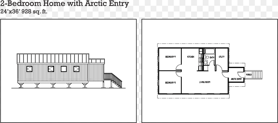 Bedroom Home With Arctic Entry House, Chart, Diagram, Plan, Plot Free Png