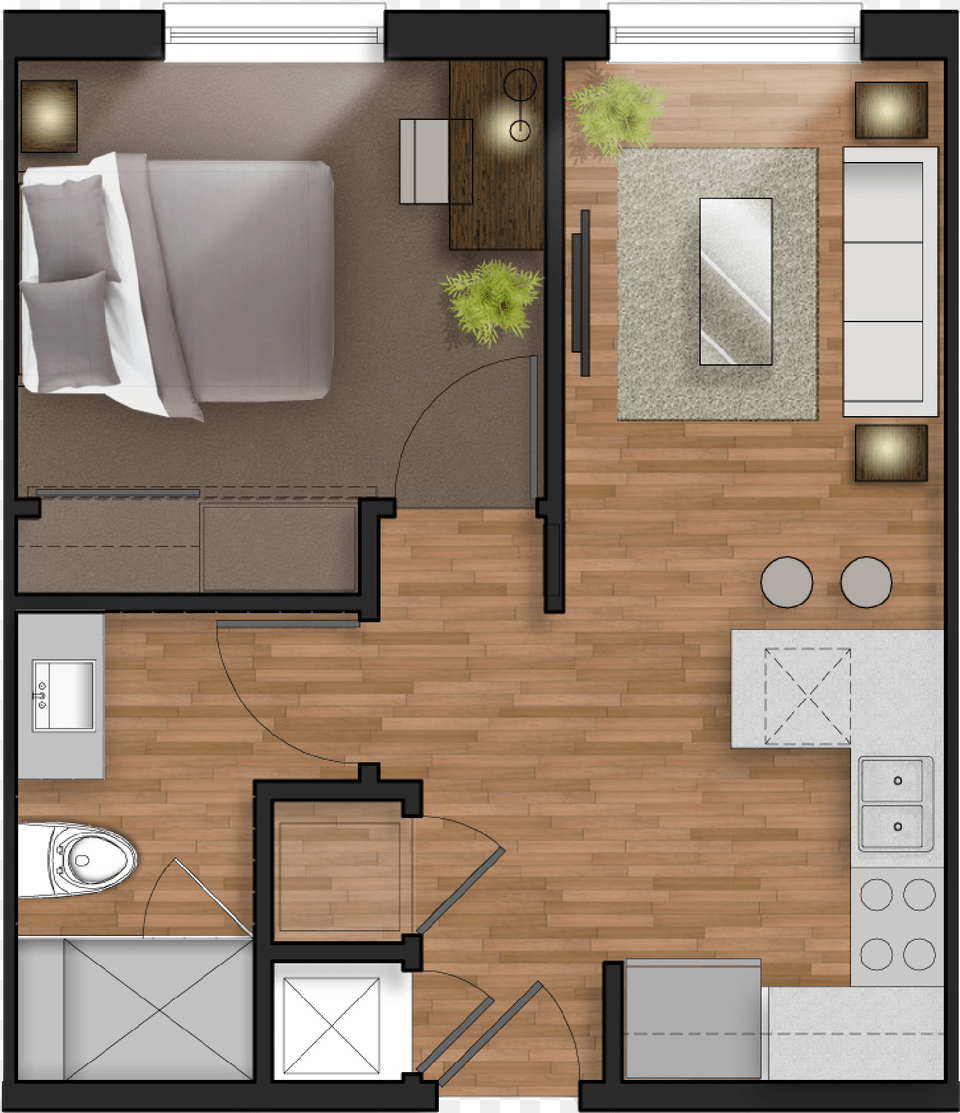 Bedroom Student Apartment, Indoors, Interior Design, Diagram, Floor Plan Png