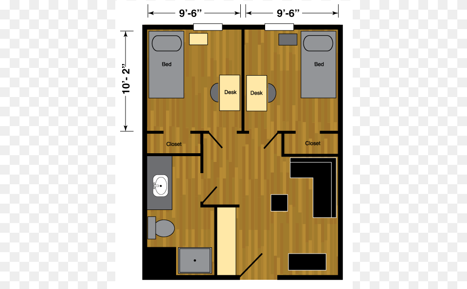 Bedroom Talkington Dorms, Diagram, Floor Plan, Wood, Gas Pump Free Png