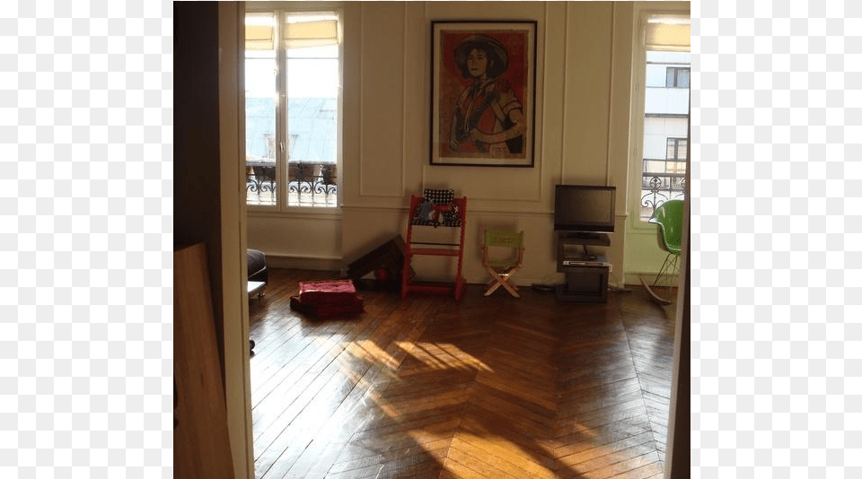 Bedrooms Flat In Paris Hausmannien Style Wood Flooring, Painting, Interior Design, Indoors, Hardwood Png Image