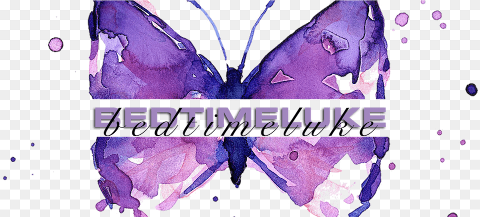 Bedtimeluke Shop Redbubble Purple Butterfly Watercolor Painting, Art, Graphics, Flower, Plant Png Image