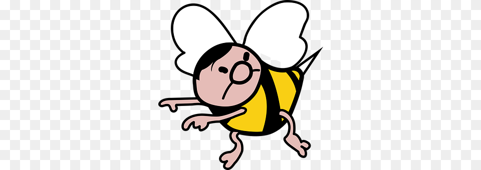 Bee Cartoon, Baby, Person, Face Png Image