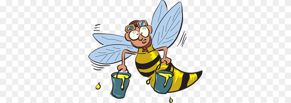 Bee Animal, Insect, Invertebrate, Wasp Png Image