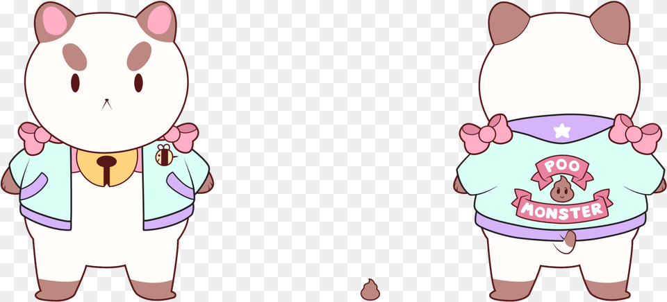 Bee And Puppycat Bee And Puppycat Poo Monster, Cartoon, Animal, Bear, Mammal Free Png