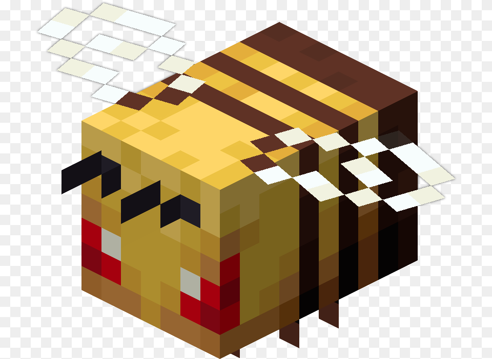 Bee Angry Minecraft Bee, Treasure, Box, Clapperboard Free Png Download
