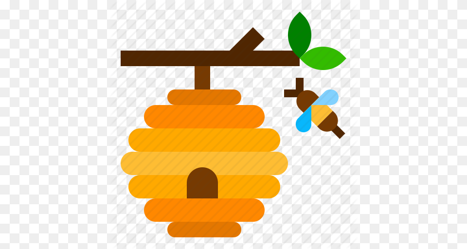 Bee Beehive Farm Honey Icon, Cream, Dessert, Food, Ice Cream Free Transparent Png