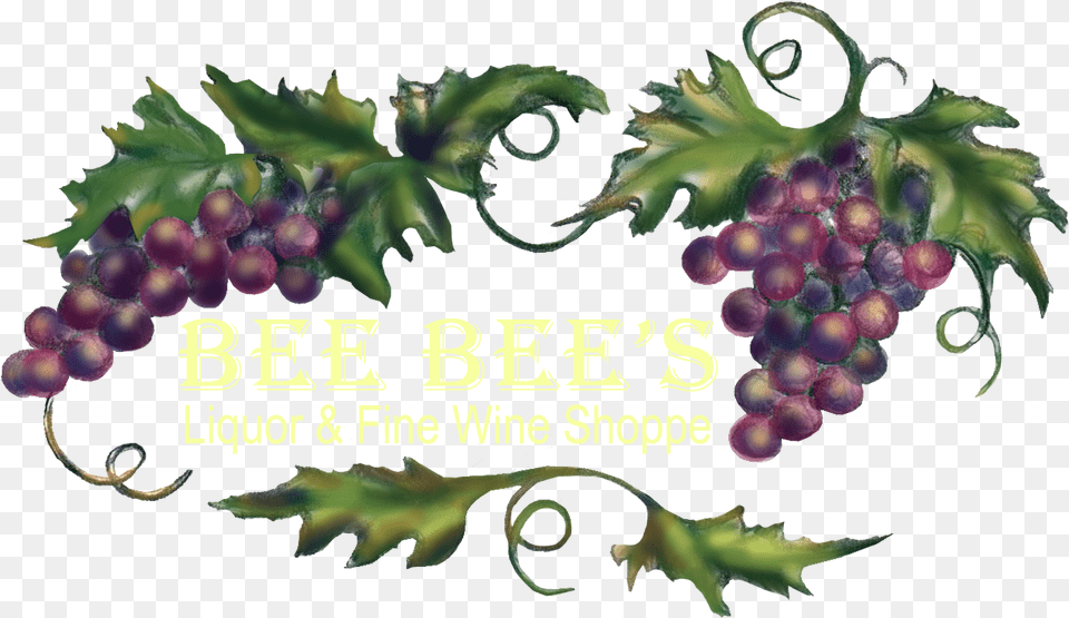 Bee Bees Liquor And Fine Wine, Food, Fruit, Grapes, Plant Free Transparent Png