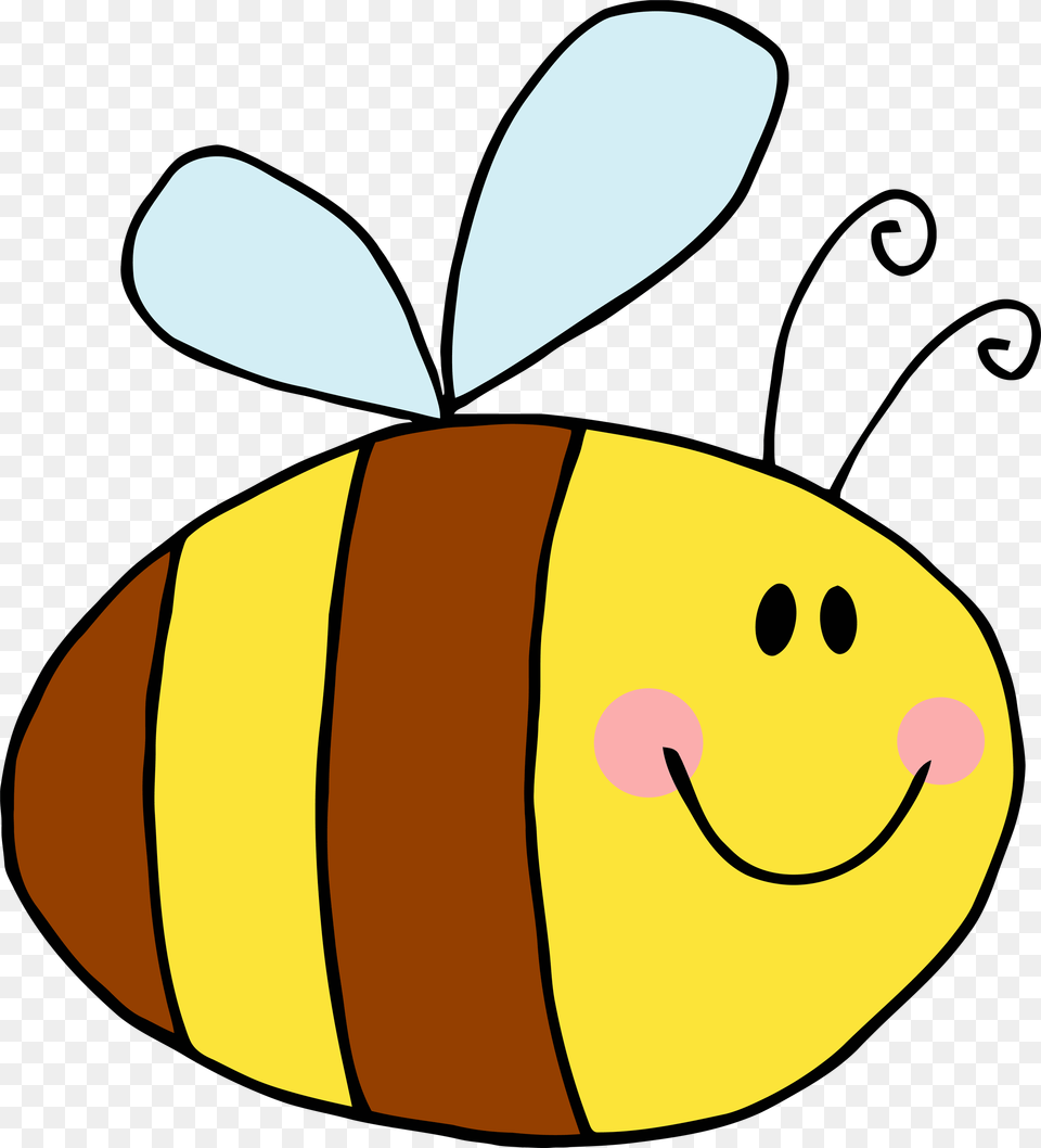 Bee Cartoon Cute Bee Clipart, Animal, Fish, Sea Life, Baby Free Png Download