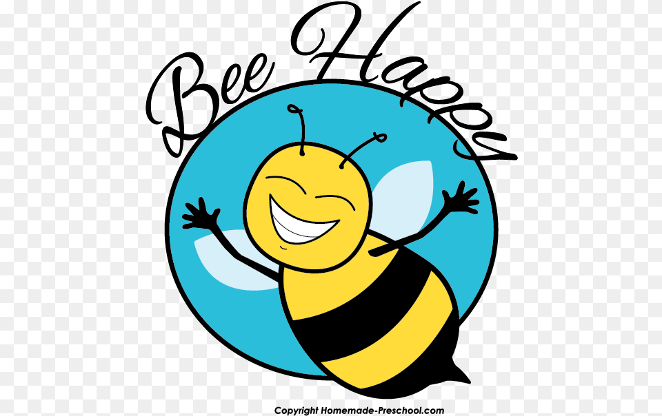 Bee Clipart Bee In Circle, Animal, Honey Bee, Insect, Invertebrate Free Png