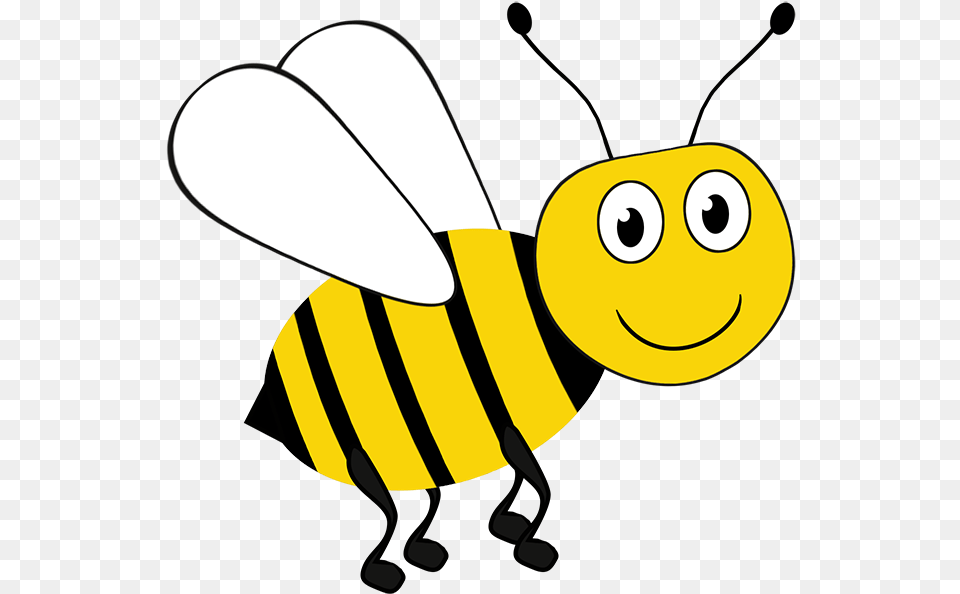 Bee Clipart Clipart Picture Of Honey Bee, Animal, Honey Bee, Insect, Invertebrate Free Png Download