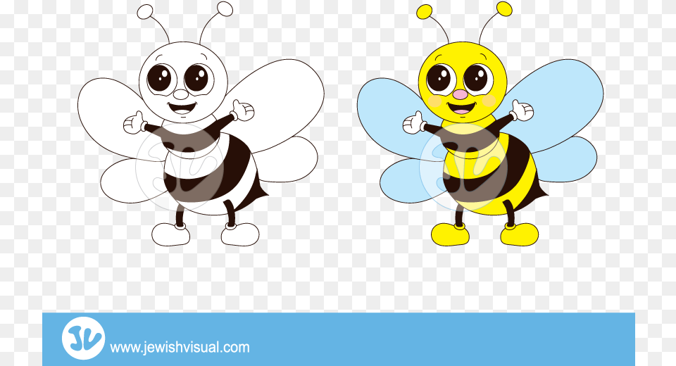 Bee Clipart Drawing, Animal, Invertebrate, Insect, Honey Bee Free Png Download