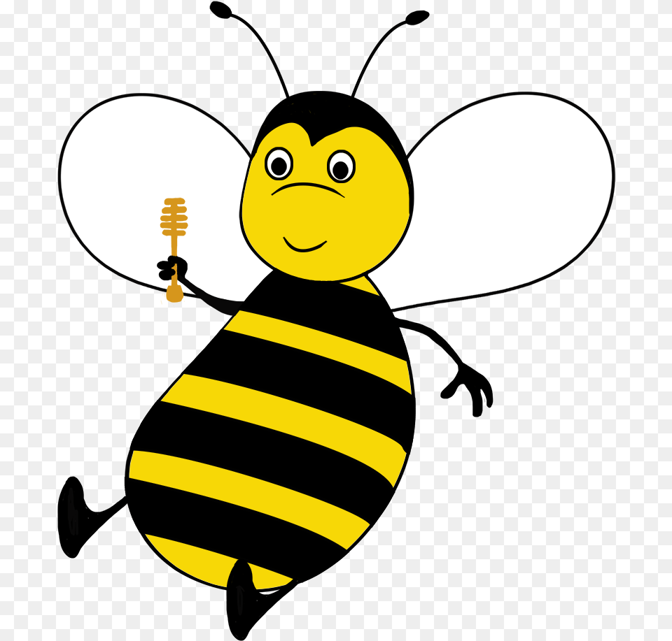 Bee Clipart Honeybee, Animal, Invertebrate, Insect, Wasp Png Image