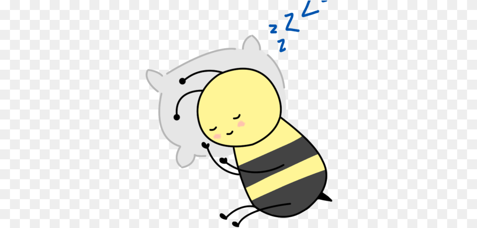 Bee Clipart Background Cartoon Bee Sleeping, Baby, Person, Animal, Face Free Transparent Png