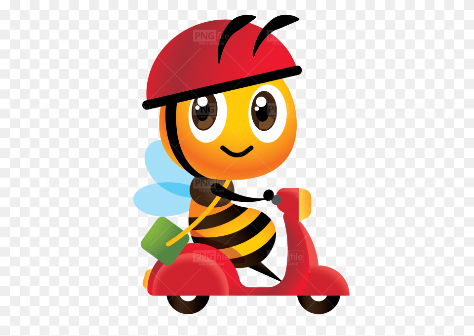 Bee Delivery Cartoon Cartoon, Weapon, Dynamite, Invertebrate, Insect Png Image