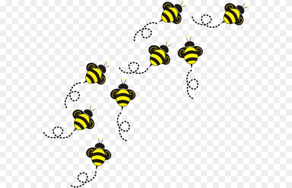 Bee Flying Clipart Bumble Background Flying Bee Clipart, Animal, Insect, Invertebrate, Wasp Free Png