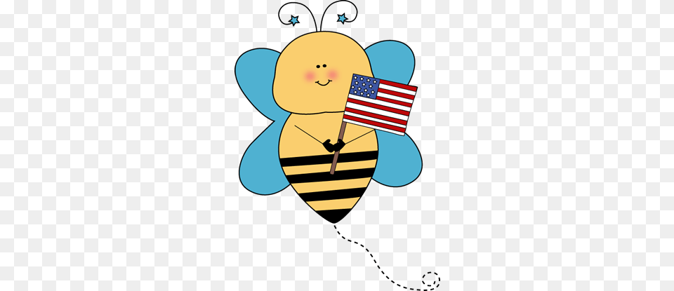 Bee Helper Clipart Bee Flag Holder Clip Art Image, Person Free Png