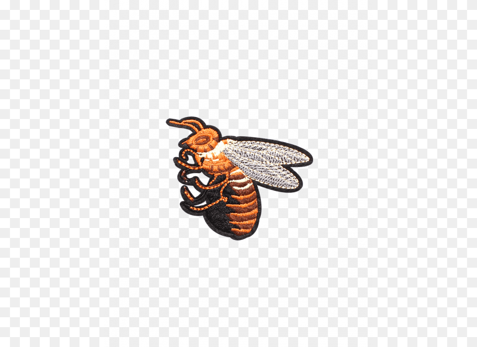 Bee Iron On Patch Bee Patch, Animal, Insect, Invertebrate, Wasp Free Png Download