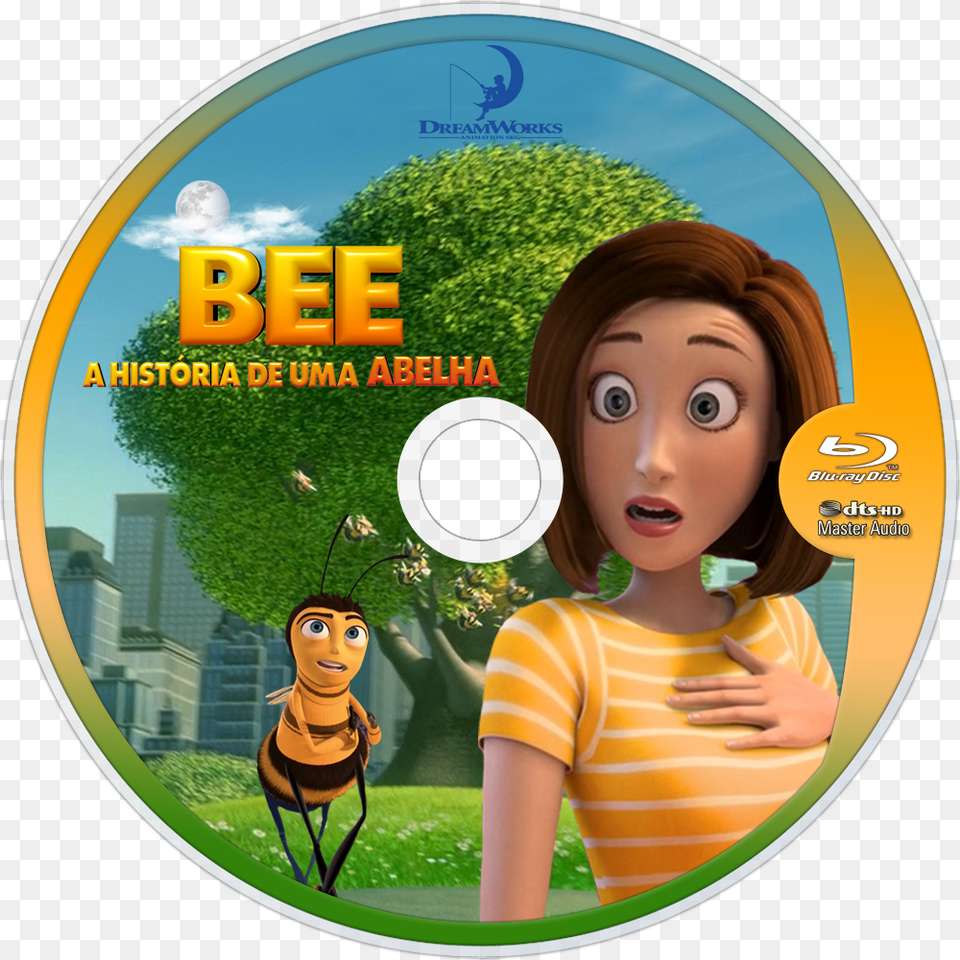 Bee Movie Bluray Disc Image Disk Image, Dvd, Doll, Toy, Face Png