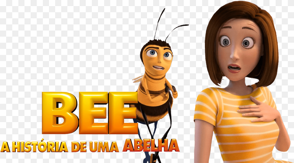 Bee Movie Image B Benson Bee Movie Stickers, Doll, Toy, Face, Head Png