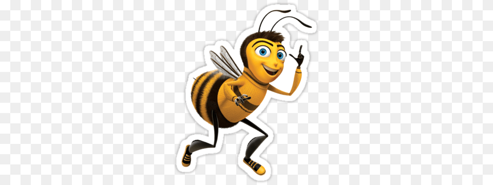 Bee Movie Stickers Bee, Animal, Invertebrate, Insect, Honey Bee Free Png Download