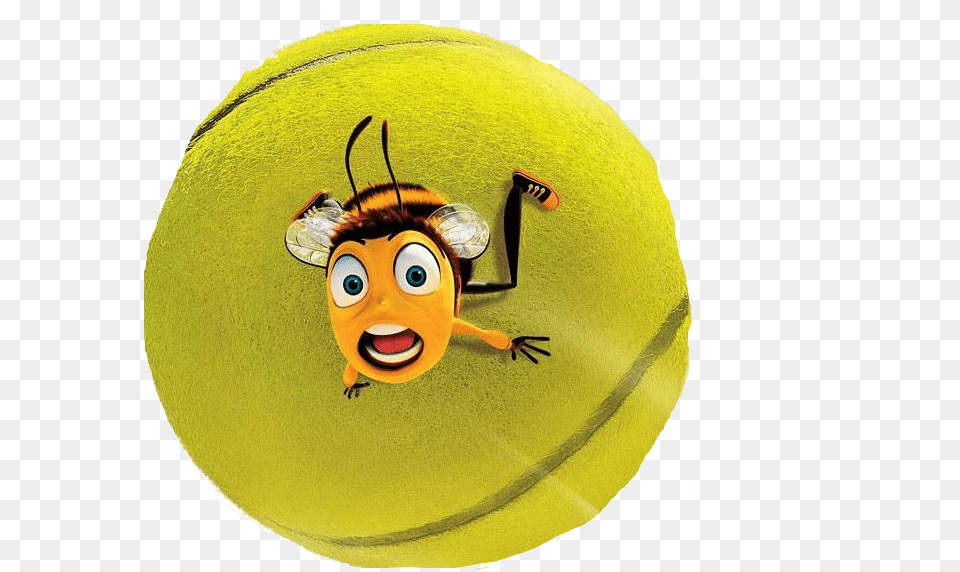 Bee Movie Tennis Ball Gif, Sport, Tennis Ball, Face, Head Free Png Download