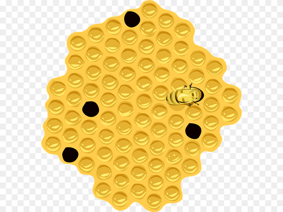 Bee Nest Clip Art, Food, Honey, Honeycomb Free Png Download