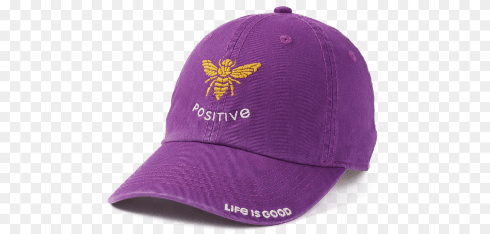 Bee Positive Chill Cap Baseball Cap, Baseball Cap, Clothing, Hat, Hardhat Free Transparent Png