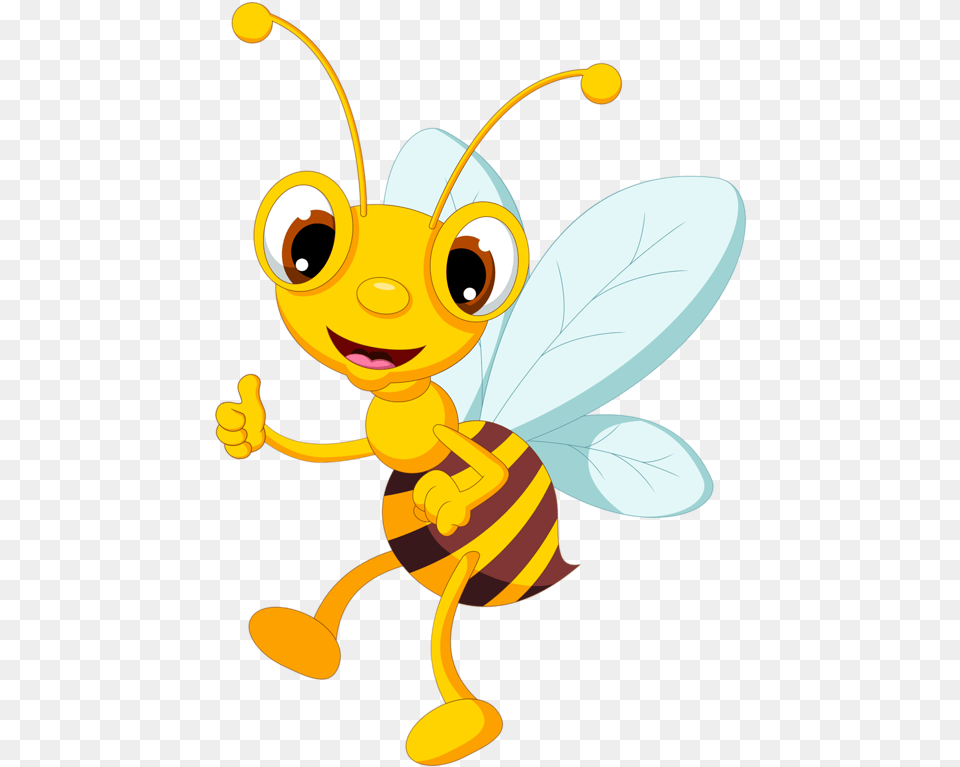 Bee Royalty Free Vector Graphics Illustration Cartoon Bee Cartoon Thumbs Up, Animal, Insect, Invertebrate, Wasp Png