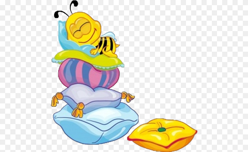 Bee Sleeping Cartoon Cute Clipart Bee, Water Png Image