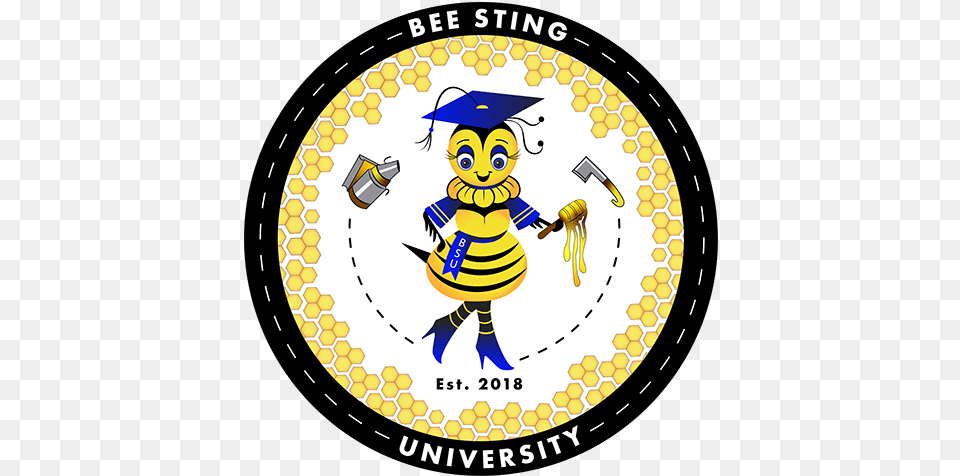 Bee Sting University Emblem Logo Design Hague Academy Logo, Person, People, Baby, Animal Png