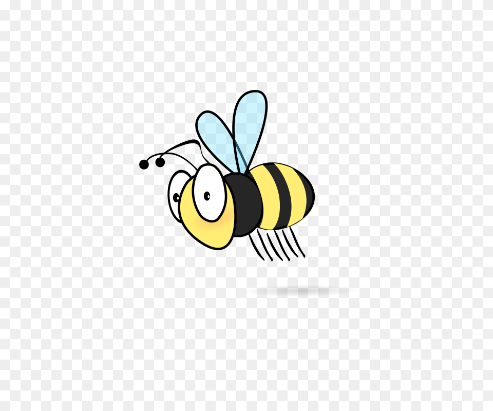 Bee Stock Photo Illustration Of A Cartoon Bee, Animal, Honey Bee, Insect, Invertebrate Png Image