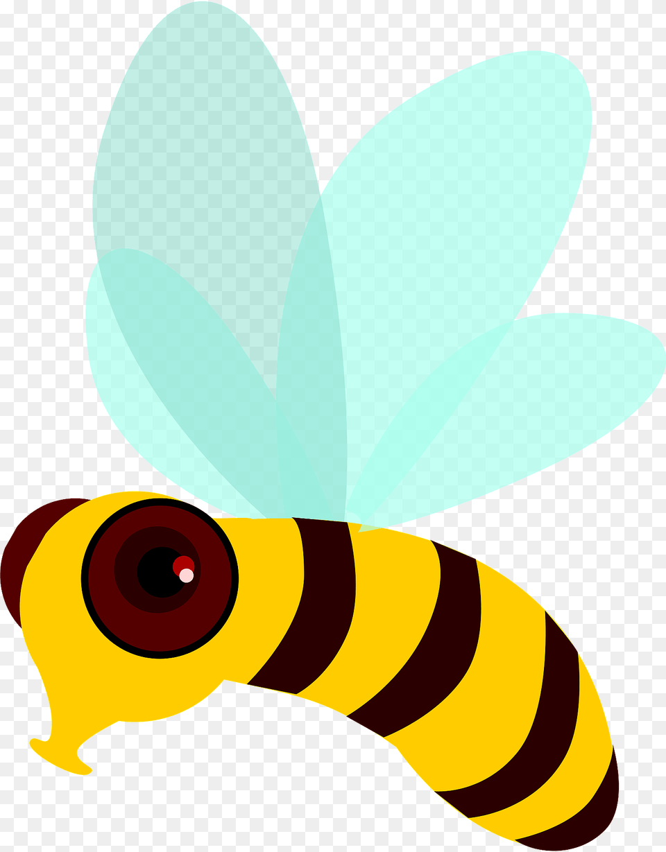 Bee With Big Brown Eyes Clipart, Animal, Insect, Invertebrate, Wasp Free Png Download