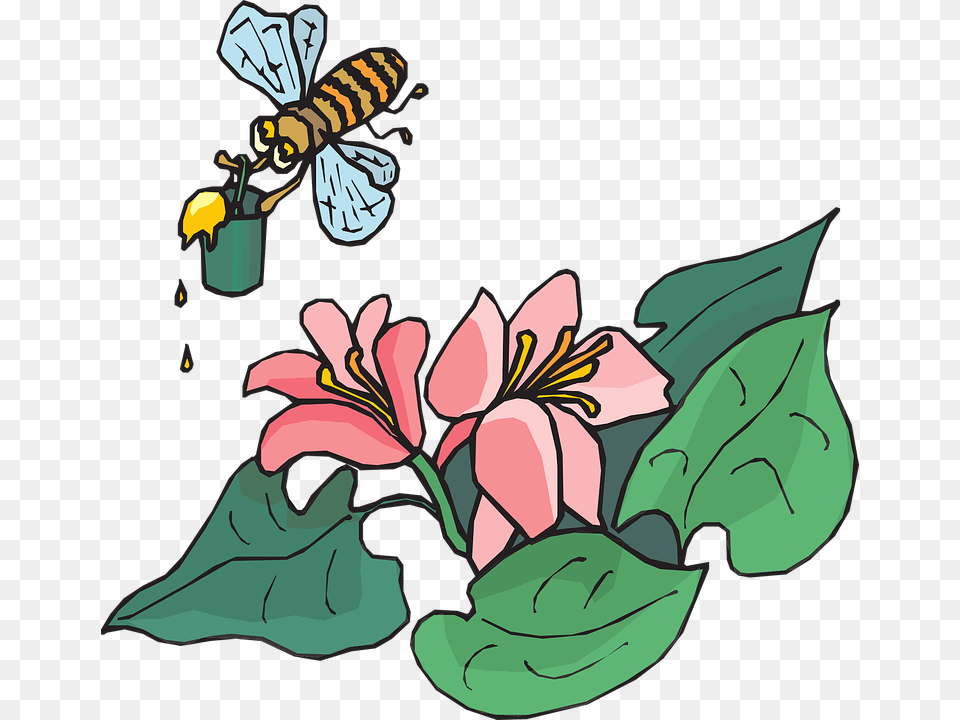 Bee With Pollen Svg Clip Arts Bee Pollen Clip Art, Animal, Invertebrate, Insect, Wasp Free Png Download