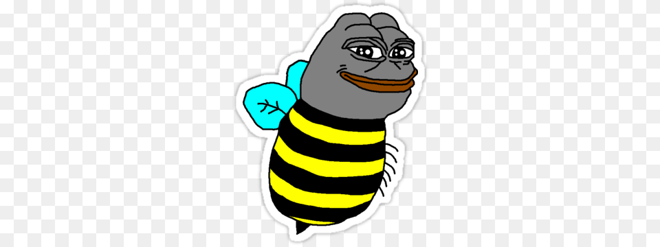 Bee Yourself Pepe Pepe Stickers Bee Movie Bee, Baby, Person, Animal, Face Free Transparent Png