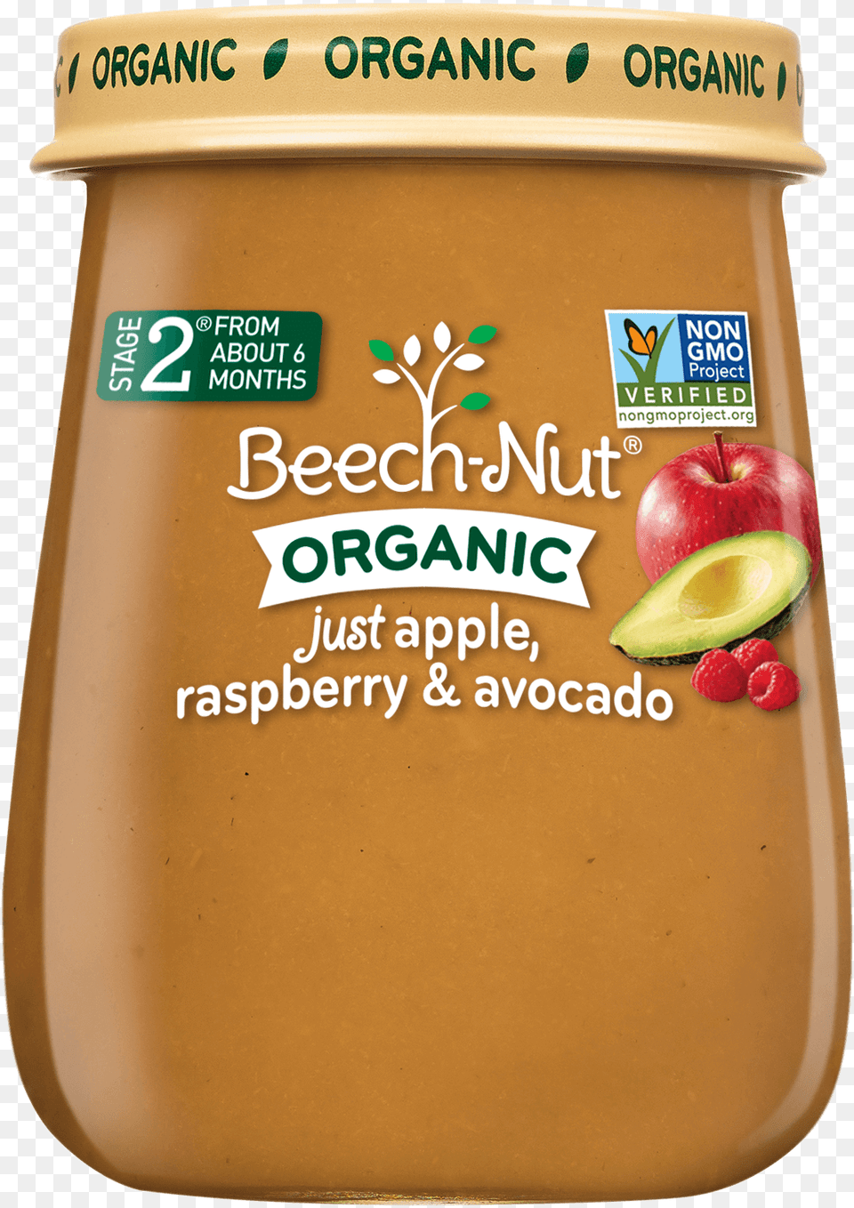 Beech Nut Just Organic Stage 2 Purees Just Apple, Food, Peanut Butter Png Image